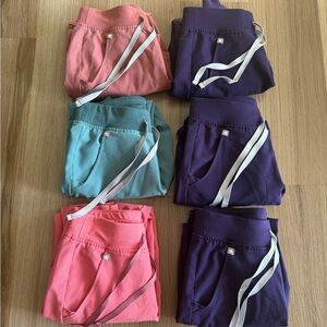 FIGS scrubs Zamora Jogger Pants Set of 6